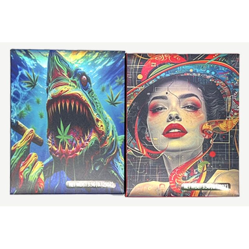 3.5G Trippy Cyber Art Weed Packaging Box